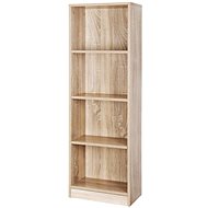 Haida Library, 121 cm, oak - Bookshelf