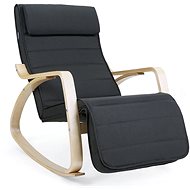 Beta rocking chair, dark gray - Armchair