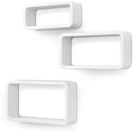 Evelyn Wall Shelf (SET 3 pcs.), 72cm, White - Shelf