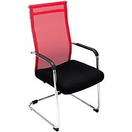Conference chair with armrests Rendy red - Conference Chair 