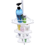 Wall corner shelf Dave, 305 cm, white - Shelf
