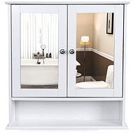 Ferin mirror cabinet, 59 cm, white - Wardrobe