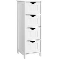 Sally chest of drawers, 82 cm, white - Chest of Drawers