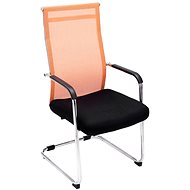 Conference chair with armrests Rendy orange - Conference Chair 