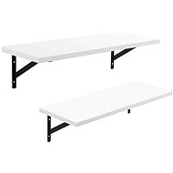 Lucy wall shelf (SET 2 pcs.), 60 cm, white - Shelf