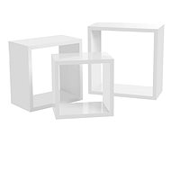 Evia Wall Shelf (SET 3 pcs.), 37cm, White - Shelf