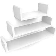 Wall shelf Nina (SET 3 pcs.), 60 cm, white - Shelf