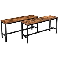 Stella bench (SET 2 pcs), brown / black - Bench