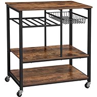 Stella Mobile Shelf, 86.5cm, Brown/Black - Storage Box