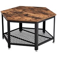 Stella Coffee Table, 75cm, Brown/Black - Coffee Table