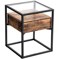Stella Side Table, 54cm, Brown/Black - Side Table