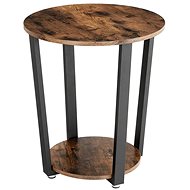 Side table Stella, 57 cm, brown / black - Side Table