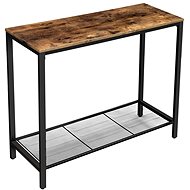 Side table Stella III., 100 cm, brown / black - Side Table