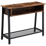 Stella IV. Side Table, 100cm, Brown/Black - Side Table