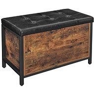Bench Stella, 80 cm, brown / black - Bench