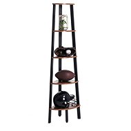 Corner shelf Honey, 159 cm, brown - Shelving Unit
