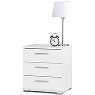 Bedside table with 3 Nora drawers, 50 cm - Night Stand