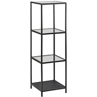 Seashell Rack with Glass Shelves, 125cm - Shelving Unit