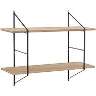 Fantasy Wall Shelf, 76cm, Wood/Black - Shelf