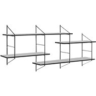 Fantasy Wall Shelf, 191cm, Black/Black - Shelf