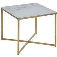 Alma Square Coffee Table, 50cm, Gold - Coffee Table