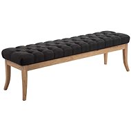 Pharaoh Bench with Wooden Base, 150cm, Light Base Dark Grey - Bench