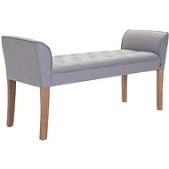 Bench/Chaise Longue Nefertiti, 133cm, Light Base Light Grey - Lounge