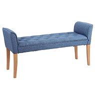 Bench/Chaise Longue Nefertiti, 133cm, Light Base, Blue - Lounge