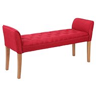 Bench / Chaise Longue Nefertiti, 133cm, Light Base, Red - Lounge