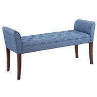 Bench/Chaise Longue Nefertiti, 133cm, Dark Base, Blue - Lounge