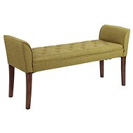 Bench/Chaise Longue Nefertiti, 133cm, Dark Base, Green - Lounge