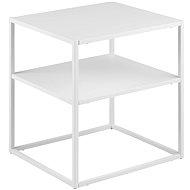 Metal bedside table Lyfte, 45 cm, white - Night Stand