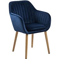 Milla Conference Chair with Quilting, Blue - Dining Chair