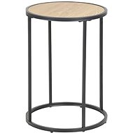 Side / night table round Seashell, 40 cm, oak - Night Stand