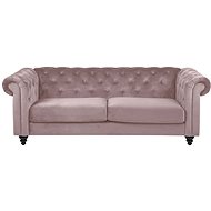 Charon 3-seater sofa, pink - Couch