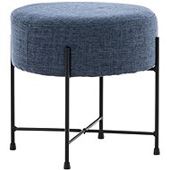 Stool/Footstool France Textile Blue - Stool
