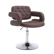 Resty Swivel Chair, Textile, Brown - Armchair