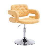 Resty Swivel Chair, Textile, Yellow - Armchair