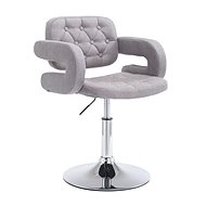 Resty Swivel Chair, Textile, Grey - Armchair