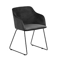 Chair with armrests Blanka (SET 2 pcs), anthracite - Dining Chair