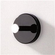 Wall hook Dilan, chrome / black - Coat Hanger