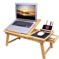 Laptop table Henry II., 55 cm, bamboo - Side Table