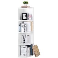 Corner shelf Renty, 130 cm, white - Shelving Unit