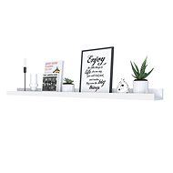 Hima wall shelf, 115 cm, white - Shelf