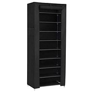 Derek Fabric Shoe Rack, 160cm, Black - Shoe Rack