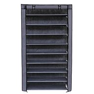 Tarek fabric shoe box, 160 cm, light gray - Shoe Rack