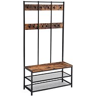 Anteroom wall Favia, 184 cm, black - Hall Set