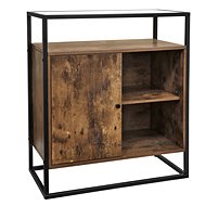 Stella shelf, 80 cm, brown / black - Shelving Unit