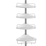 Domi shelf, 300 cm, white / silver - Shelving Unit