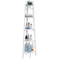 Corner Shelf Mira, 160cm, White - Shelving Unit